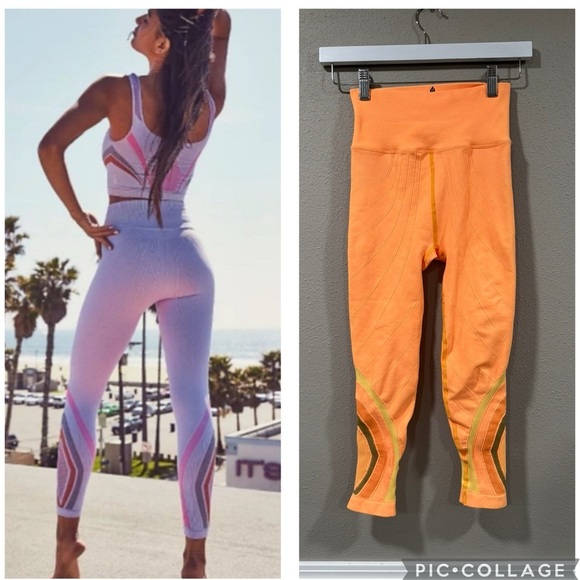 Free People Pants - Rare FP Movement High-Rise 7/8 The Essence Leggings Orange